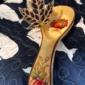 Thanksgiving bundle Ceramic Spoon Rest and BBW plug in